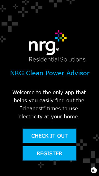 NRG Welcome Screen