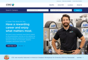 CSC Career Site homepage